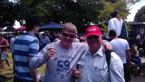 Goofa and Chuck at beer festival