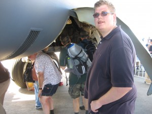 Mitch inspects the under carriage